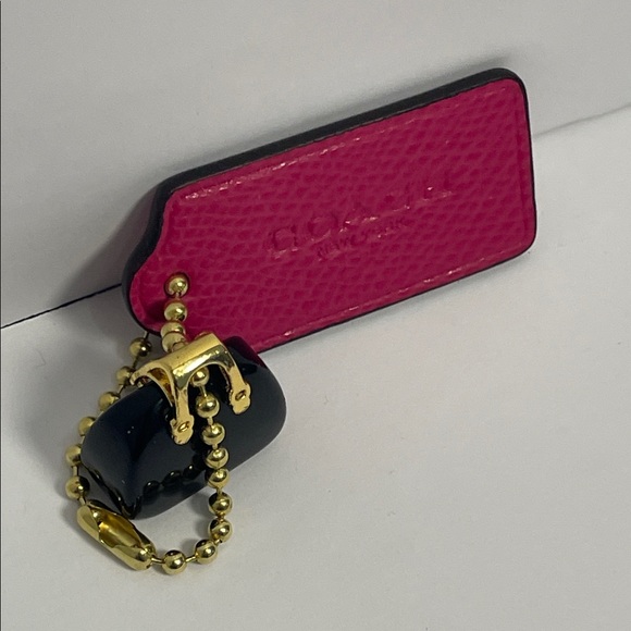 Coach Hang Tag & Obsidian Stone Purse Bag Charm Set - Picture 2 of 4